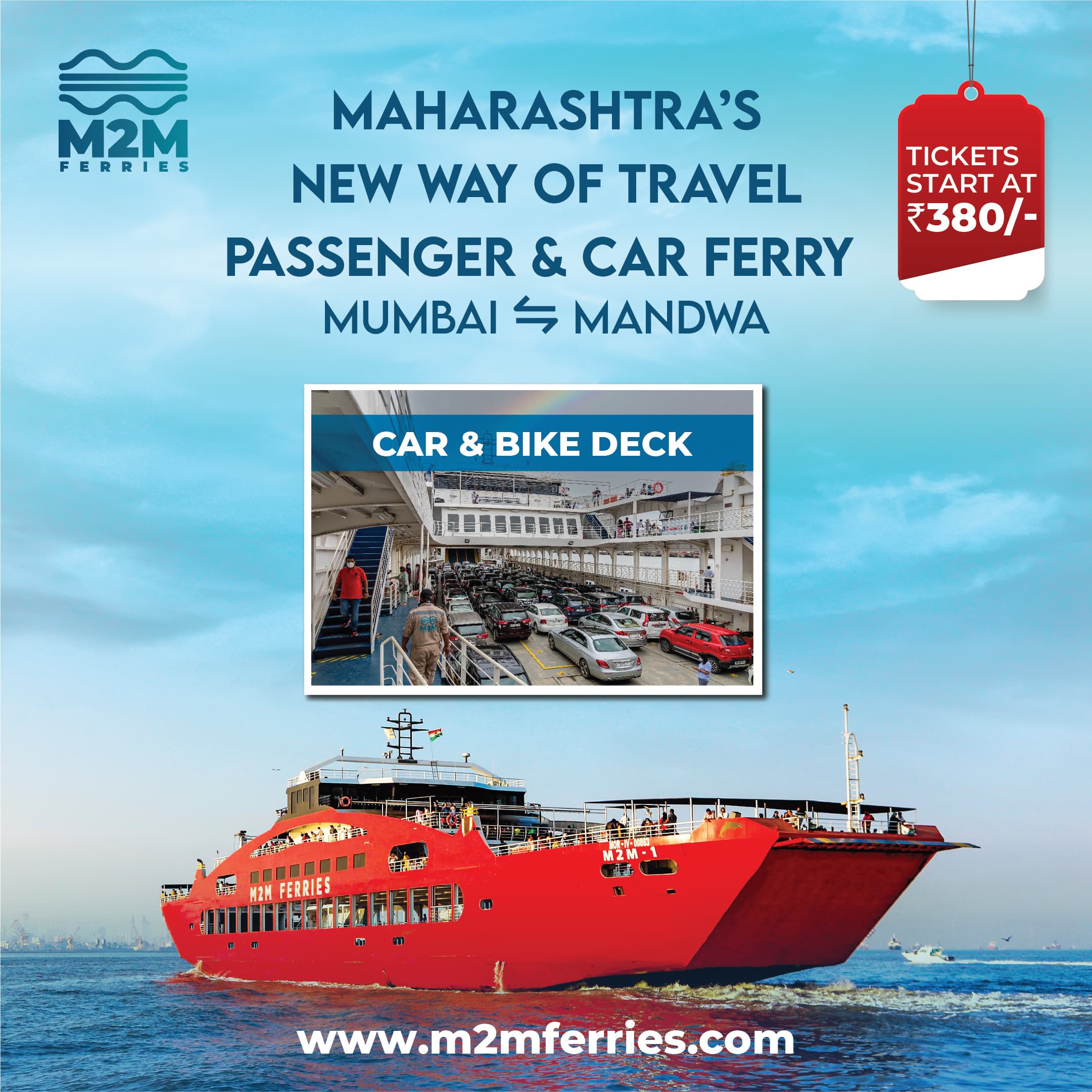 M2M Ferries | Maharashtra'S New Way Of Travel Passenger & Car Ferry
